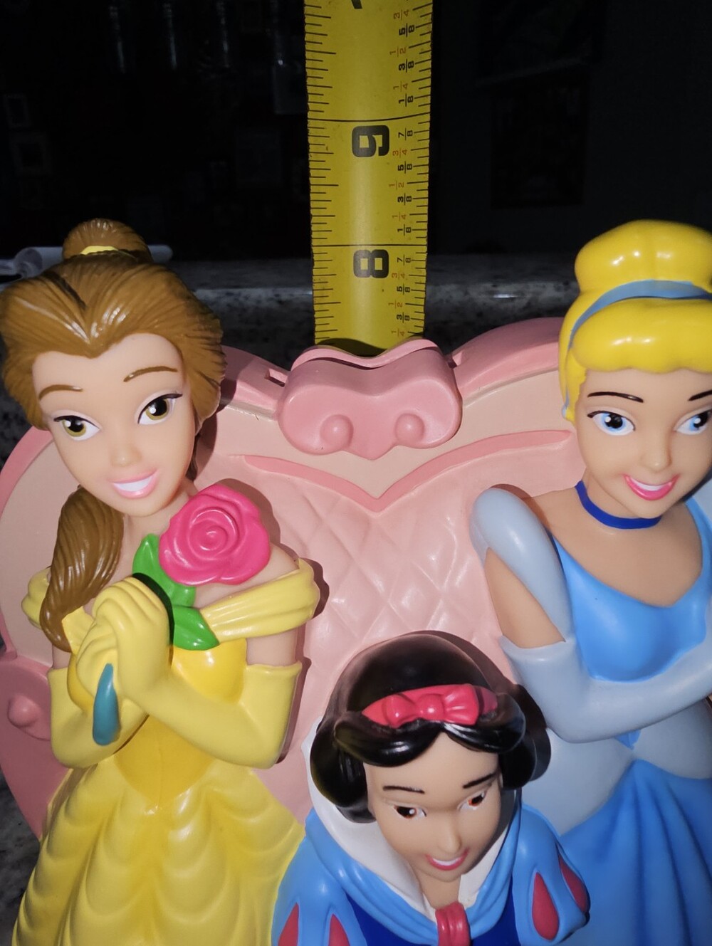 90s Disney Store Princess Coin Bank - Belle, Snow White & Cinderella - Picture 14 of 15